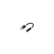 Earphone Adapter Cable USB type C to 3.5mm Audio Female black
