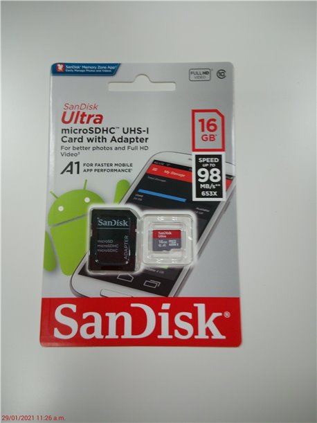 SanDisk Ultra Micro Sd Uhs-I U1 Class 20