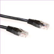 Super UTP CAT6A cable snagless - black max.10Gbs tot 100m 1.5m