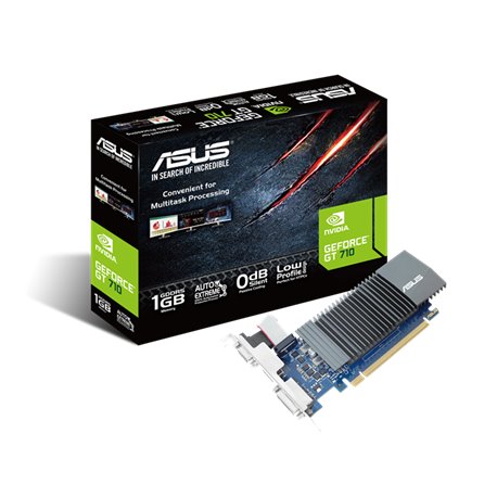 ASUS videocard GT1030-SL-2GB-BKR Geforce GT 1030, 2gb GDDR5, PCI Express 0dB