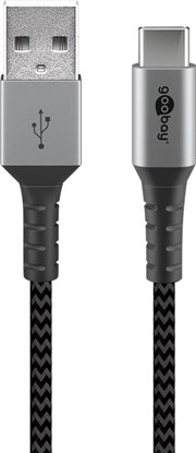 USB-A - USB-C charging and sync cable 2.0m 3A