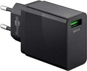 USB charger 220V 1 x USB 3.0A (18W) black