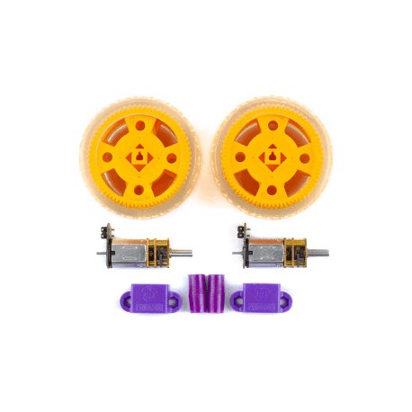 Pimoroni Maker Essentials – Micro-motors & Grippy Wheels SKU 18432