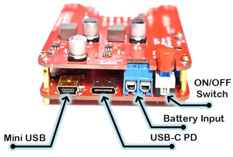 Mini Power Station board for static connection on breadbord