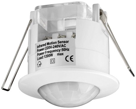 Flush-mounted Ceiling PIR Motion Sensor