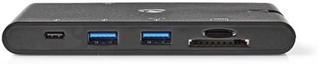 USB Docking Station USB3.2 gen1/USB-C male/HDMI female/Micro SD+SD/RJ45 female/100W fast charging