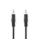 Stereo-Audio Cable/3.5mm male/3.5mm male/Nickel plated 1m