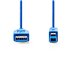 USB Cable /USB 3.2 Gen1/USB-A male/USB-B male 5Gbps Nickel plated 2m