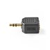 Stereo - Audio Adapter 3.5mm male/2x RCA female/ gold plated