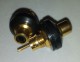 RCA/ Cinch chassis isolated - gold plated black