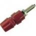 PKNI 20 B red female banana - plus laboratory conn. 4mm isolated chassis, heavy duty,long mounting stud