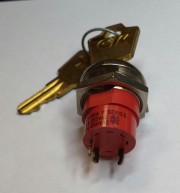 Key switch C&K 2pos. on - on - Key release 1 pos. 2A /250VAC - 4A/28V