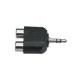 Adapter 3.5mm male stereo - 2 x RCA/cinch