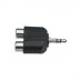 Adapter 3.5mm male stereo - 2 x RCA/cinch