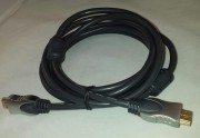 HDMI cable female/female - with 2 x ferritkern, High Speed with ethernet 1.5m