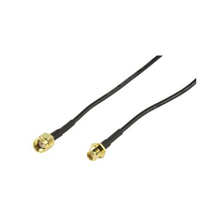 SMA verlengkabel reverse manne - Deze kabel kan worden gebruikt voor het aansluiten of verlengen van een wifi antenne op