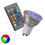 RGB GU10 LED Lamp with - Remote Control