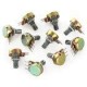 Single Resistor Potentiometers - Single Resistor Potentiometers 100K 15mm 3Pin Short Shaft Price for quantity 5+ € 1,29