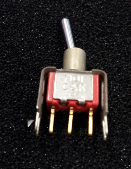 C&K 7101 switch on-none-on - SP print straigt and V-bracket