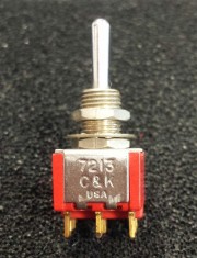 C&K 7213 Onn-Onn-Mom. - DP soldering standard actuator S used - 5.90