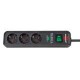 Lightning & Surge protection - EcoLine 13,500 A power strip with surge protection. Protects valuable equipment against