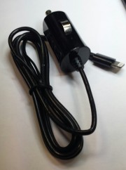 Lightning Conn.Car Charger - Apple 12V-CAr Adaptwer 1,00 m zwart