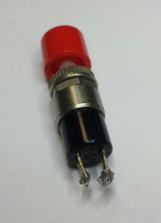 Pushbutton Non-Mom-On red - 1A 125V, used 1.45