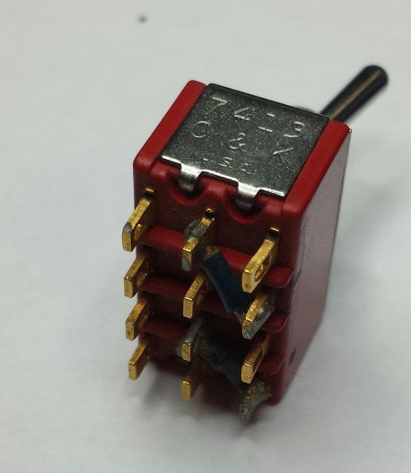 C&K 7413 Onn-Onn-Mom. - DP soldering standard actuator S used - 5.90