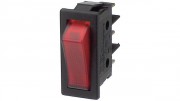 Rocker switch 1p 16A 250VAC on-off neon lamp red - 10 - 3.99 / 100 - 2.59