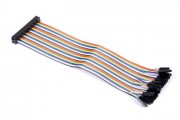 40p Rainbow IDC connector to Female Jumperwires 20cm