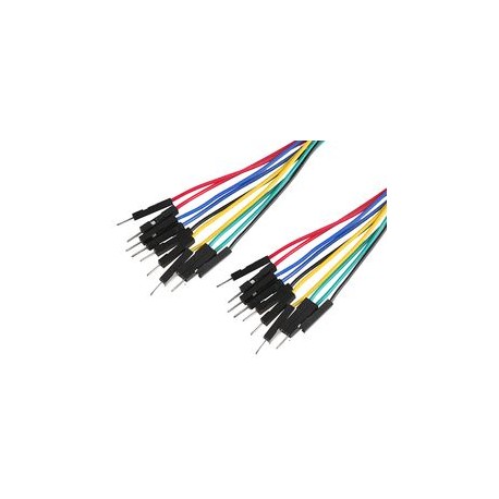 Male to Male jumper cable 15cm pack of 10