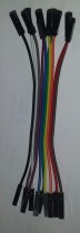 Female to Female jumper cable 10cm pack of 10 pieces