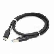 Universal Type-C to USB charging Data Cable black 1mtr heavy duty