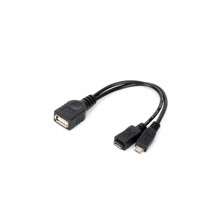 Universal USB Female to micro USB Female + male Adapter Cable