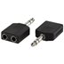 Adapter 6.3mm male stereo - 2 x 6.3mm female mono